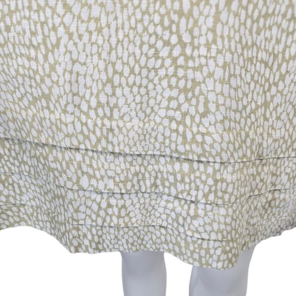 Nicole Miller Original Tan Cream Linen Blend Women's Shift Dress XL - Picture 2 of 5